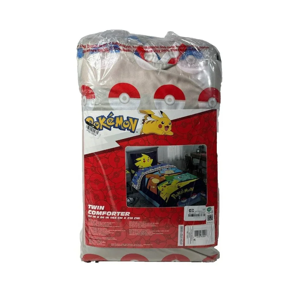 Pokemon Groove Reversible Microfiber Twin Comforter 64